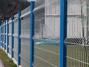 Wholesale Prices PVC Coated Galvanized Highway 3D Curved Wire Mesh Fence Garden Fence Panel