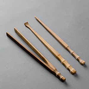 Accessoires de cérémonie du thé chinois traditionnel Cha Ze Bamboo, design simple Cha He - Product Image 3