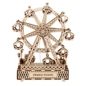 <span class=keywords><strong>Puzzle</strong></span> de construction 3D en bois pour enfants, jouet éducatif créatif, modèle d'architecture fait à la main, décoration de bureau à domicile - Product Image 1