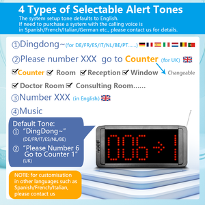 Elektronik kuyruk sistemi kablosuz kuyruk yönetim sistemi rulo bilet dağıtıcı iki ekran ve iki düğme ile yönetmek - Product Image 5