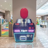 Machine de jeu d'arcade de boxe commerciale à monnayeur, jeu de force de frappe, garantie 1 an, version anglaise, pour centres de divertissement, centres commerciaux, bars