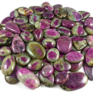 Rubis naturel en quartz cabochon, lot de pierres précieuses en vrac, idéal pour la fabrication de bijoux - Product Image 1