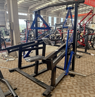 Machine à rames guidée par rail, à charge libre, avec support de poitrine, multi-prises, assise, réglable, pour entraînement dorsal, hydraulique, pour salle de sport commerciale