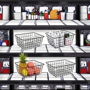 Panier de rangement en fer de style nordique écologique pour la vente en gros – Organisateur de bureau pour collations, cosmétiques, outils et salle de bain - Product Image 5