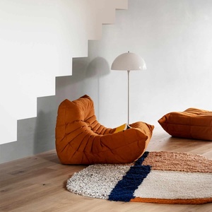 Sofá individual Caterpillar Togo al por mayor, plegable, de esponja, relajante, sillón decorativo individual para el lado de la ventana - Product Image 2