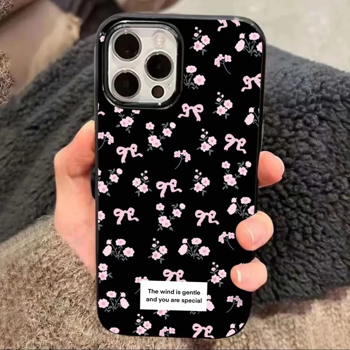 Jelly - Black - Bow Floral