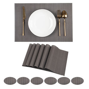 Napperons tissés en PVC STARUNK vente en gros de <span class=keywords><strong>tapis</strong></span> de Table à manger durables napperons tissés résistants à la chaleur lavables et antidérapants - Product Image 5