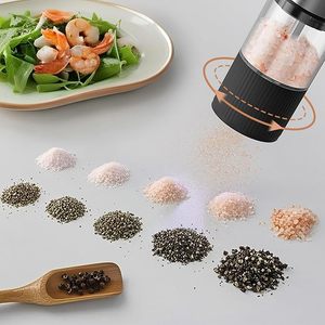 <strong>Large</strong> Capacity Food Grade Material Electric <strong>Pepper</strong> <strong>Grinders</strong> USB Powered Rechargeable Plastic Salt <strong>Pepper</strong> <strong>Grinder</strong> - Product Image 6