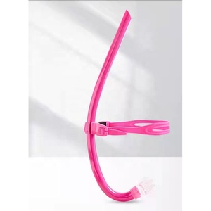 Benutzer definiertes Logo PVC Silica Gel Tauchen Schwimmen Atems ch lauch Sicher Schnorchel rohr Schwimmen Front Schnorchel Für Kinder - Product Image 2