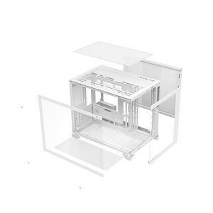 Boîtier <span class=keywords><strong>PC</strong></span> Gamer <span class=keywords><strong>ATX</strong></span> ITX M-<span class=keywords><strong>ATX</strong></span>, boîtier de jeu pour <span class=keywords><strong>PC</strong></span>, tour moyenne, personnalisable, transparent, couleur blanche, boîtier d'ordinateur - Product Image 6