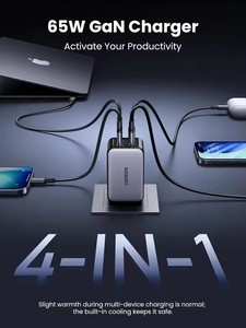 <span class=keywords><strong>Chargeur</strong></span> mural USB C GaN Nexode UGREEN 65W 4 ports pliable à charge rapide Type C pour <span class=keywords><strong>MacBook</strong></span> Pro/<span class=keywords><strong>Air</strong></span> iPhone - Product Image 5
