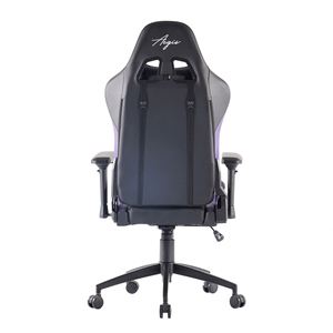 Silla de Juego Ergonómica 4D Personalizada al por Mayor, Reposabrazos 4D, Estructura de Metal, Reposacabezas Reclinable, Almohada Lumbar, Negro y Morado - Product Image 5