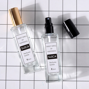 Square Glass Perfume Bottle Roll On Bottle Fine Mist Spray Bottle Cosmetic <b>Travel</b> Refillable <b>Container</b> Multi Capacity Portable - Product Image 2