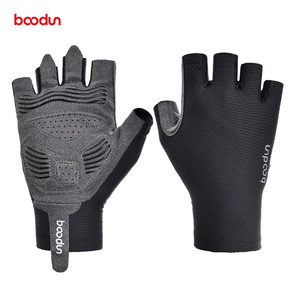 Outdoor Sports Short Finger Bicycle <b>Gloves</b> Non Slip Shockproof Microfiber <b>Gloves</b> - Product Image 3