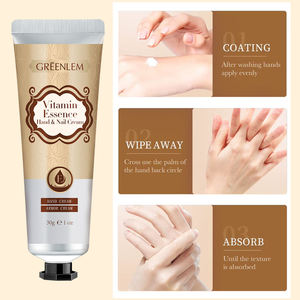 Crème pour les mains et les ongles à la vitamine E - Formule fortifiante, répare les cuticules et nourrit les mains sèches, solution 2-en-1 - Product Image 4