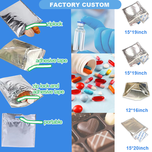Sobres Térmicos de Aluminio Metálico Desechables, Grandes, a Prueba de Fugas, con Logotipo Personalizado, Bolsa Refrigerante Aislada para Envíos en Frío - Product Image 2