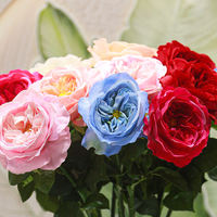 Großhandel Realistische Künstliche Blumen Madame Butterfly Rose für Weihnachten Valentinstag Hochzeit Party Hotel Zuhause