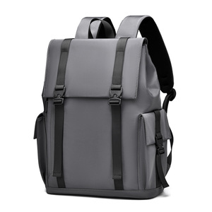 Mochila Ligera de Gran Capacidad para Hombre, Informal, para Viajes de Negocios, para Portátil, Material de PU, para Viajeros - Product Image 6