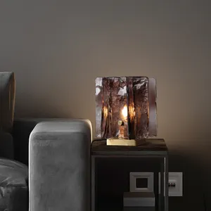 Nordic Design All Brass Base Table Night Light Living Room Home Decor Bedroom Bedside Reading Lamp Art Decor Glass Table Lamps