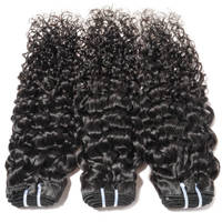 Kutikula penuh selaras 100% rambut tidak diproses India mentah bundel rambut hitam keriting terbaik Kamboja grosir alami