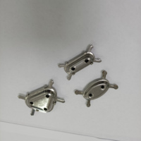 Plaque de rivetage en acier inoxydable SUS304 poli argenté, pièces intégrées, pour accessoires de quincaillerie de boîtes, manchon de loquet à bascule