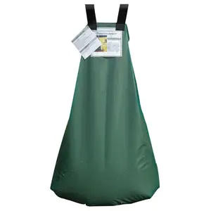 Sac d'arrosage d'arbre en PVC à dégagement lent robuste avec émetteurs d'irrigation goutte à goutte, anneau d'arrosage d'arbre en PE 25 gallons pour arbre personnalisé