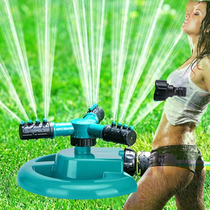 360 độ tự động Floppy ROTARY xoay vườn nước phun nước nhựa 3-cánh tay phun nước tưới cỏ hệ thống - Product Image 1
