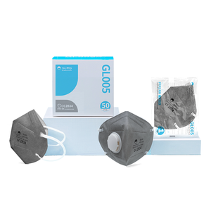 <span class=keywords><strong>FFP2</strong></span> tissu soufflé fondu plié avec <span class=keywords><strong>masque</strong></span> facial jetable à valve respiratoire colorée pour adulte - Product Image 4