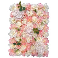 Vente en gros 40*60cm décoration de mariage photographie fond simulation soie Dahlia fleur artificielle mur plante