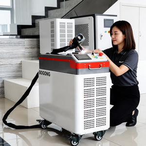 BOGONG BGC-500 500W Machine de nettoyage laser à fibre pulsée de qualité industrielle, nettoyage haute vitesse, refroidissement par air, source laser JPT, Nouveau - Product Image 1