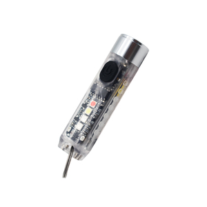 Mini lampe torche LED puissante pour extérieur, lampe porte-clés portable, lumière d'avertissement d'urgence rechargeable par USB - Product Image 1