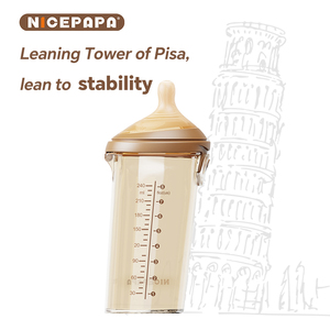 NICEPAPA <span class=keywords><strong>Biberon</strong></span> anti-colique en PPSU avec bouchon à clapet, sans BPA, design innovant, en promotion - Product Image 5
