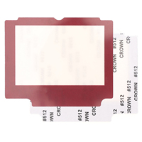 Pelindung layar lensa plastik untuk GBA SP penutup pelindung layar tampilan Panel cermin perlindungan lensa untuk GameBoy Advance SP