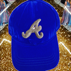 Casquette de baseball en velours bleu avec logo en strass, 6 panneaux, réglable, unisexe, chapeau tendance - Product Image 2