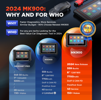Para Autel MK900 OBD2 escáner X6 lector de código DoIP CAN FD prueba activa 12V herramienta de diagnóstico de coche para Analizador de motor codificación de llave OBDII