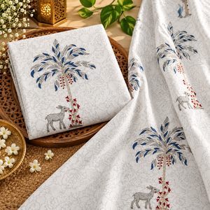 Ensemble de draps en coton imprimé moderne avec tissu doux au toucher et taies d'oreiller assorties pour chambre à coucher, maison, hôtel, intérieur - Product Image 1