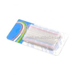 400 puntos de amarre entrelazados sin soldadura Placa de pruebas Universal <span class=keywords><strong>Protoboard</strong></span> DIY Placa de pan placa de circuito de prueba de autobús - Product Image 1