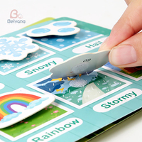 Enfant en bas âge livre calme activités d'apprentissage précoce Puzzle pâte jeu assorti jouet enfants éducatif ruban magique en bois occupé livres jouets