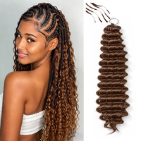 Extensions capillaires synthétiques à fibres protéinées, tressées bouclées birmanes, peuvent être teintes, nœuds miracle, cheveux au crochet, trame unique, permanentés
