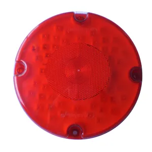 Bom Preço Hot Sale 10-30v Red Round Turn Signal Light Para School Bus Waterproof IP67 Car Tail Lamp