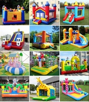 Château gonflable commercial extérieur Apexscn View pour enfants, en PVC, avec souffleur 220-240V, modèle TOP001 pour enfants
