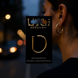 Uzai - Anillo de Labio Chapado en Oro, Aleación de Zinc, Joyería Corporal Clásica Unisex, Joyería para Piercing Labret - Product Image 2