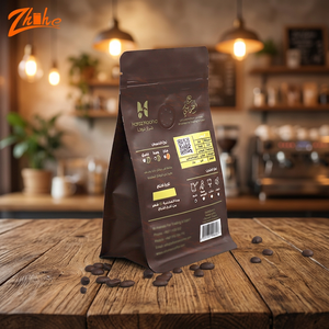 Bolsa de café laminada con acabado mate, bolsa de café de aluminio con válvula y cierre hermético a prueba de olores, directo de fábrica - Product Image 2