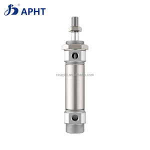 Silinder Pneumatik Stainless Steel Seri APHT CDJ2B CDM2B, Sumbu Tunggal, <span class=keywords><strong>Piston</strong></span> Aksi Ganda, Tarikan Magnetik, Penggerak Udara - Product Image 5