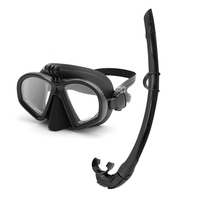 Monture de caméra Lunettes de chasse sous-marine à faible volume Masque de plongée gratuit Ensemble de tuba avec étui Eva