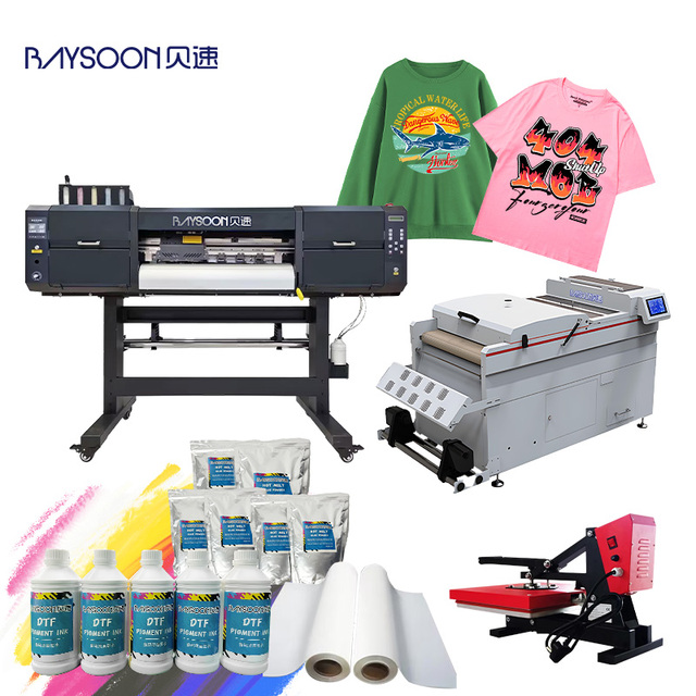Competable Price DTF Printing Equipment Manufacturer 60cm PET Film DTF Printer with 2Pcs I3200 Heads for Any Fabric Tshirt