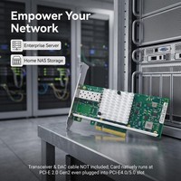 Carte réseau en fibre optique TISHRIC SFP Intel I210, adaptateur Ethernet Gigabit PCIe X1 1000 Mbps, carte réseau à port unique pour serveur et ordinateur de bureau
