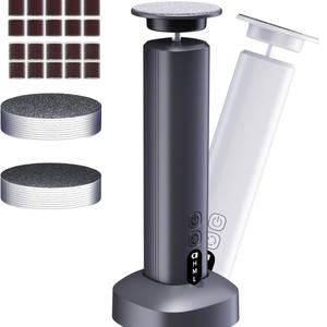 Nouvel ensemble portable de ponceuses pour pieds, éliminateur de callosités réglable avec base de chargement en plastique - Product Image 4