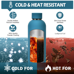 Logotipo personalizado Rubber Paint Thermo Isolados bebida Garrafa matte Double Wall Vacuum Soft Touch Aço Inoxidável esportes Garrafa de água - Product Image 2