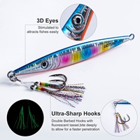 Leurre de pêche en eau salée Goture 80g-300g, jigs métalliques verticaux, leurre de jigging rapide pour la pêche en haute mer